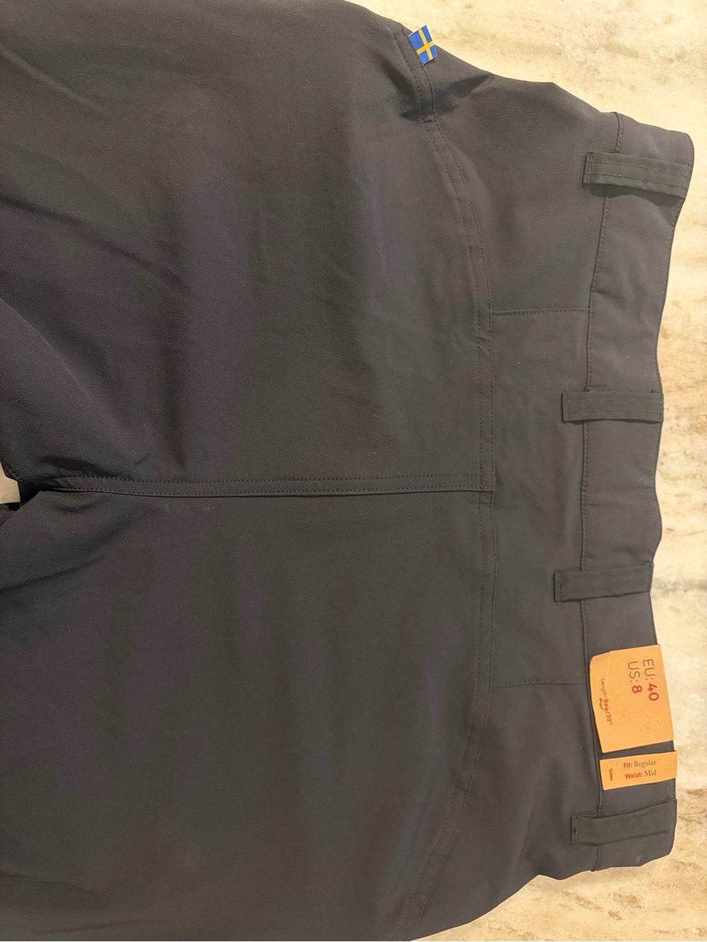 NWT Fjallraven Keb Agile Trousers Pants Black Women's US 8 / 32” Length $195 - Picture 8 of 11